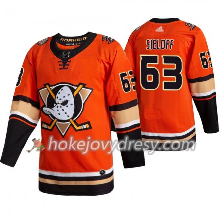 Pánské Hokejový Dres Anaheim Ducks Patrick Sieloff 63 Adidas 2019-2020 Oranžový Authentic